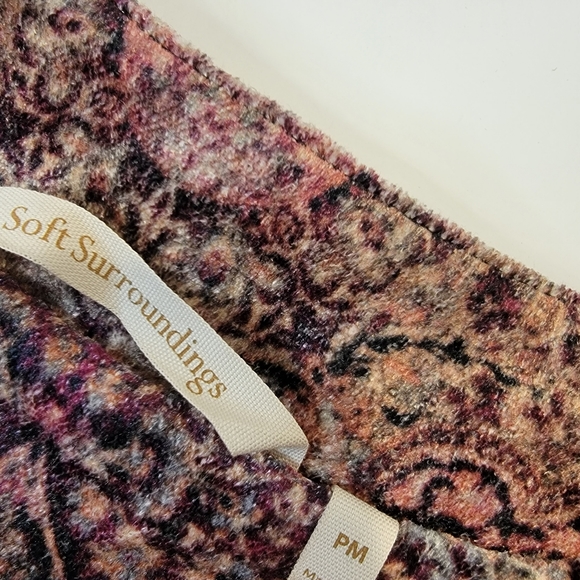 Soft Surroundings Icon Velvet Bolero  Crop Shrug Urbina Umber Size PM - Picture 8 of 16